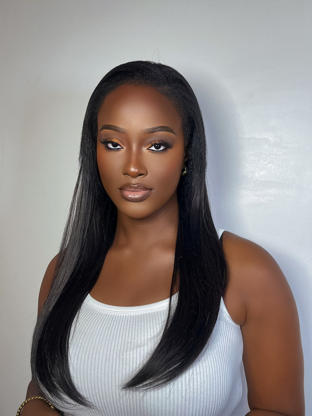 LOURA YAKI STRAIGHT HALF WIG